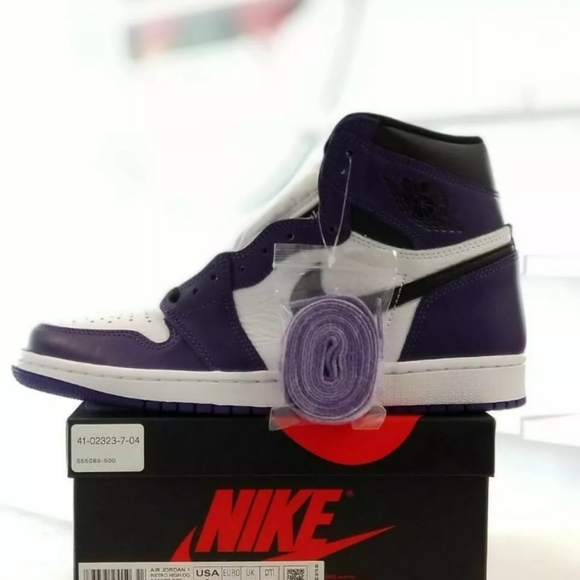 Jordan 1 retro court purple 1.0 - Picture 1 of 4